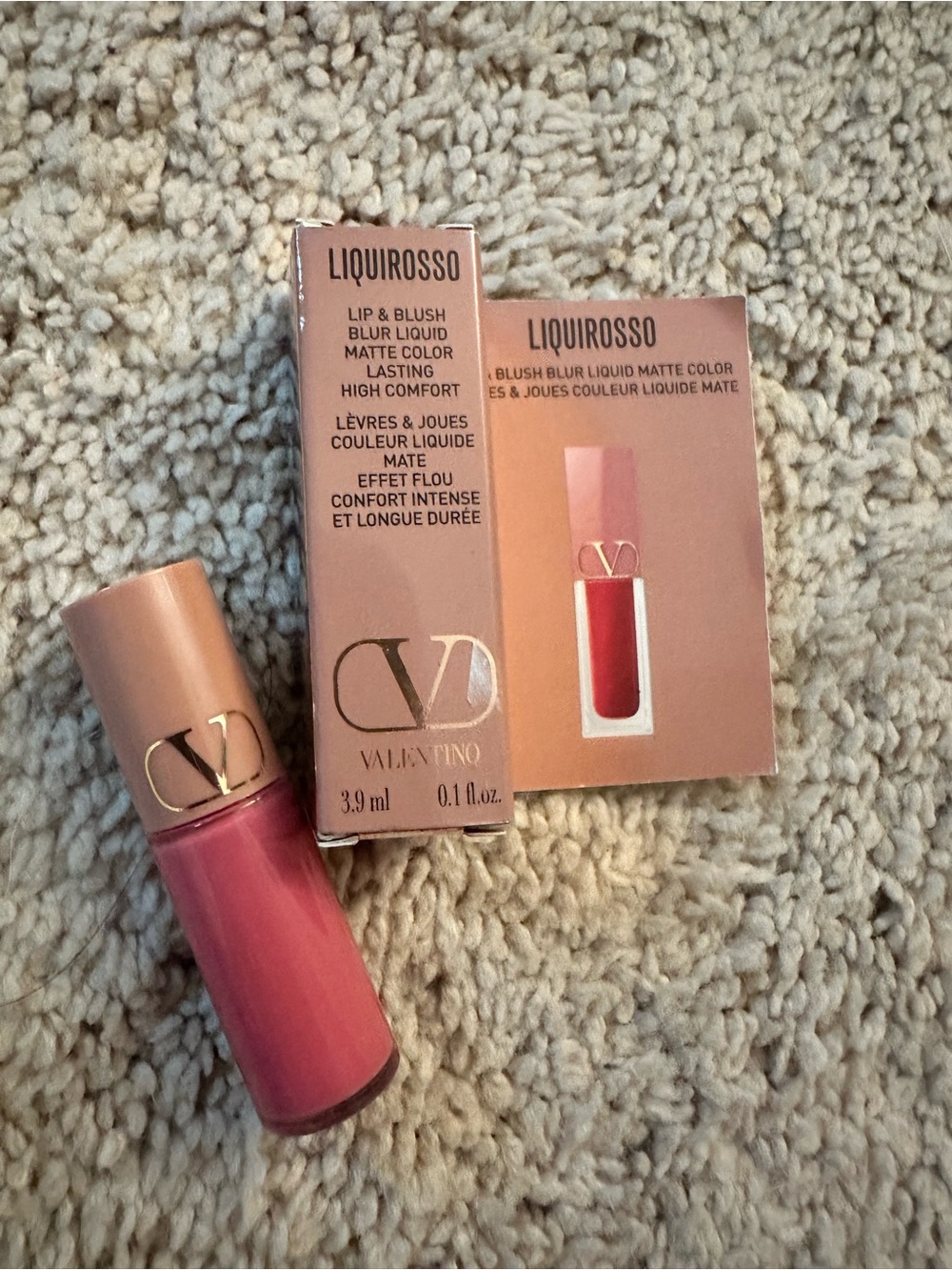 Valentino Liquirrosso Lip & Blush — Dusty Rose Pink